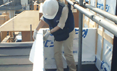 佐久市の新築一戸建て検査③外装下地検査
